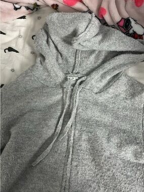 Garage Light Gray Hooded Women's Sweater